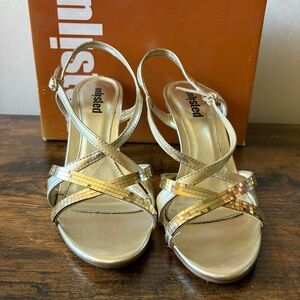 Unlisted Women's Gold Strappy Heels